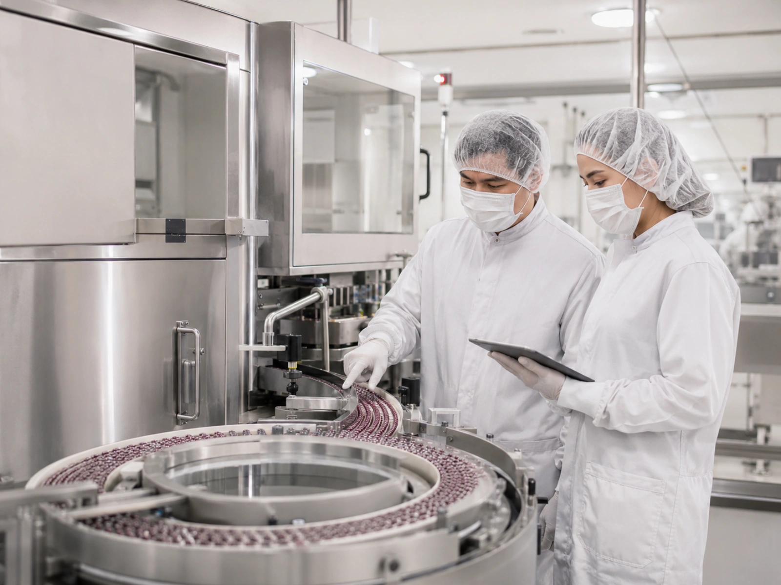 Modern pharmaceutical manufacturing facility
